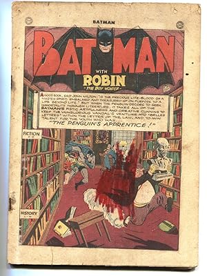 BATMAN #27 1945 Golden-Age-Penguin-coverless bargain copy