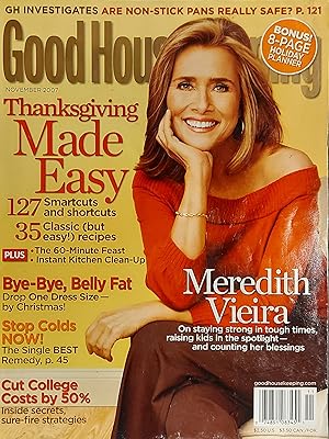 Good Housekeeping Magazine Vol.245, No.5, Nov 2007, Merdith Vieira