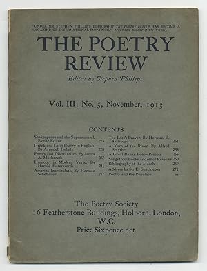 Immagine del venditore per The Poetry Review: (Five Loose Issues, 1913-16) venduto da Between the Covers-Rare Books, Inc. ABAA