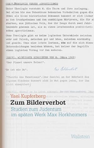 Imagen del vendedor de Zum Bilderverbot a la venta por BuchWeltWeit Ludwig Meier e.K.