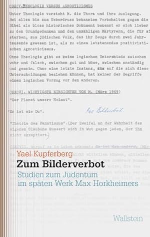 Imagen del vendedor de Zum Bilderverbot a la venta por Rheinberg-Buch Andreas Meier eK