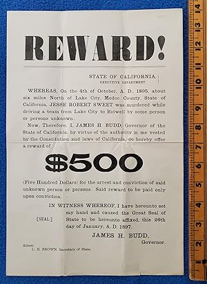 REWARD! $500