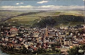 Künstler Ansichtskarte / Postkarte Elsterberg im Vogtland, Panorama von Stadt u. Umgebung, Wiro N...