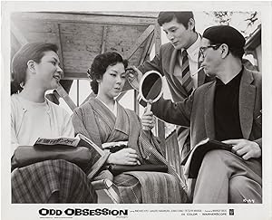 Odd Obsession (Original photograph of Kon Ichikawa with Junko Kano and Tatsuya Nakadai on the set...