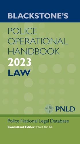 Bild des Verkufers fr Blackstone\ s Police Operational Handbook 2023 zum Verkauf von moluna