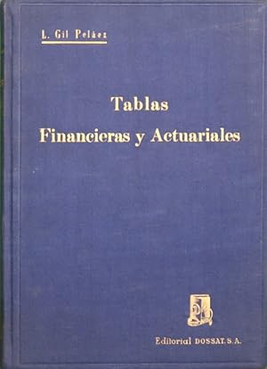 Seller image for Tablas financieras y actuariales for sale by Librera Alonso Quijano