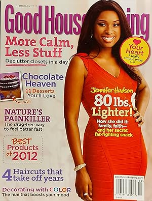 Good Housekeeping Magazine Vol.254, No.2, Feb 2012, Jennifer Hudson