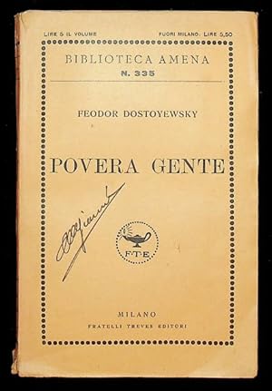 Immagine del venditore per Povera gente.: Biblioteca amena; 335. venduto da Studio Bibliografico Adige