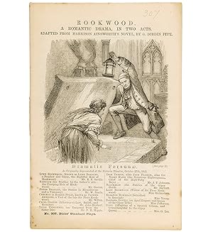 Bild des Verkufers fr Rookwood. A romantic drama, in two acts. Adapted from Harrison Ainsworth's novel. zum Verkauf von Jarndyce, The 19th Century Booksellers