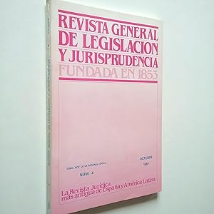 Imagen del vendedor de Revista general de legislacin y jurisprudencia. Tomo XCV de la Segunda poca. Nm. 4. Octubre 1987 a la venta por MAUTALOS LIBRERA