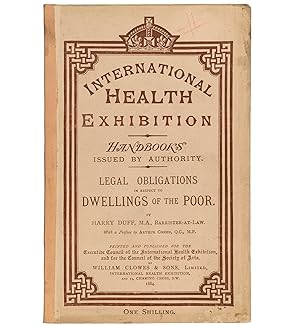 Bild des Verkufers fr Legal Obligations in relation to the Dwellings of the Poor. With a preface by Arthur Cohen. zum Verkauf von Jarndyce, The 19th Century Booksellers