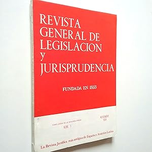 Imagen del vendedor de Revista general de legislacin y jurisprudencia. Tomo LXXXIX de la Segunda poca. Nm. 5. Noviembre 1984 a la venta por MAUTALOS LIBRERA