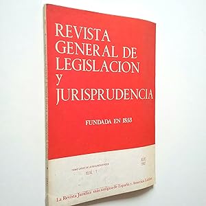 Immagine del venditore per Revista general de legislacin y jurisprudencia. Tomo LXXXV de la Segunda poca. Nm. 1. Julio 1982 venduto da MAUTALOS LIBRERA