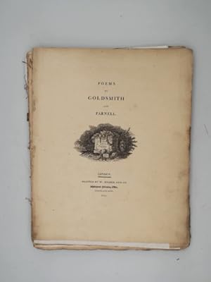 Bild des Verkufers fr Poems by Goldsmith and Parnell. Lose Bltter, vollstndig. zum Verkauf von Buchschloss