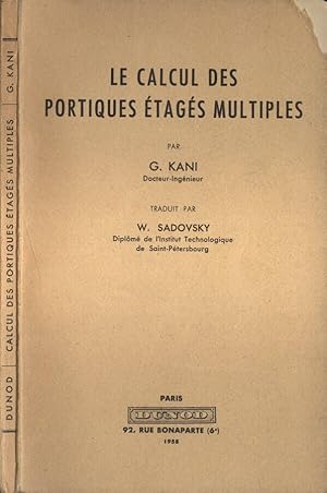 Seller image for Le calcul des portiques tags multiples for sale by Biblioteca di Babele
