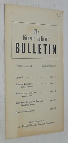 The Dianetic Auditor's Bulletin, Volume 1, Nos. 1-2 (July-August, 1950)