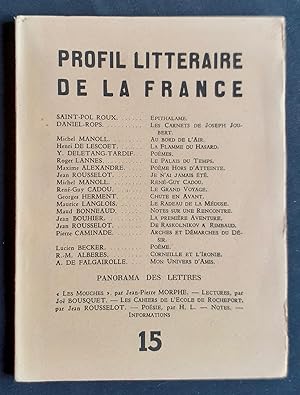 Profil Littéraire de la France : n°15, octobre 1943 -