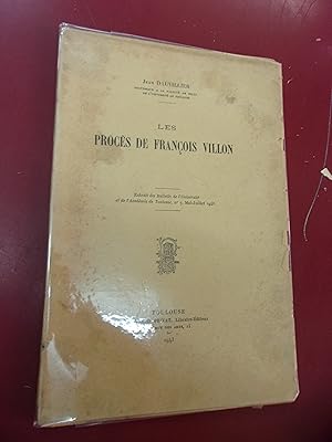 Les procès de François Villon