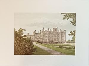 Merevale Hall - Originalfarbholzstich. Aus: Morris, F.O. (Ed.): A Series of Picturesque Views of ...