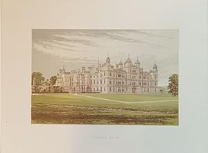 Burghley House - Originalfarbholzstich. Aus: Morris, F.O. (Ed.): A Series of Picturesque Views of...