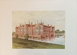 Helmingham Hall- Originalfarbholzstich. Aus: Morris, F.O. (Ed.): A Series of Picturesque Views of...