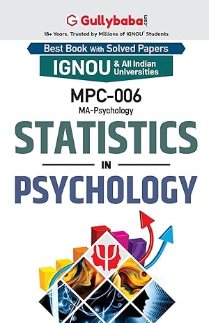 Seller image for MPC-06 Statistics in Psychology for sale by moluna
