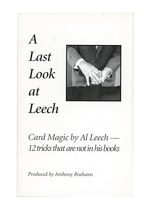 Seller image for A Last Look at Leech for sale by Quicker than the Eye