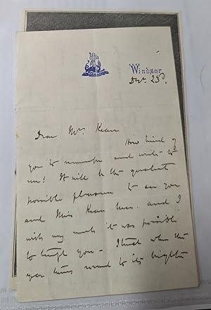 Imagen del vendedor de Handwritten Signed Letter a la venta por Willis Monie-Books, ABAA