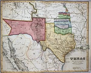 Texas Nach Den Besten Quellen Entw. U. Gez.vom Hauptm. Radefeld (From Meyers Hand Atlas)