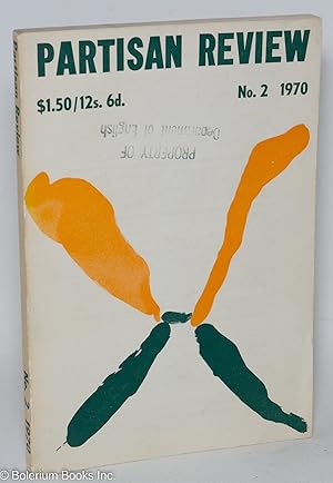 Imagen del vendedor de Partisan Review, Vol. 37, No. 2, 1970 a la venta por Bolerium Books Inc.