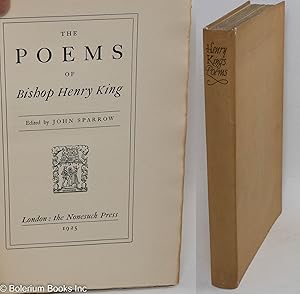 Seller image for The Poems of Bishop Henry King; Edited by John Sparrow for sale by Bolerium Books Inc.