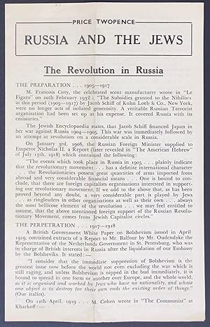 Seller image for Russia and the Jews for sale by Bolerium Books Inc.