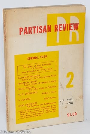 Imagen del vendedor de Partisan Review; Vol. 26, No. 2 Spring 1959 a la venta por Bolerium Books Inc.