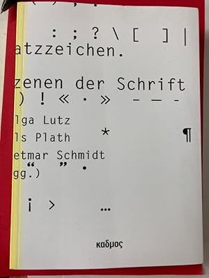 Bild des Verkufers fr Satzzeichen: Szenen der Schrift. zum Verkauf von Plurabelle Books Ltd