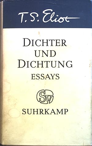 Seller image for Essays : Dichter und Dichtung. for sale by books4less (Versandantiquariat Petra Gros GmbH & Co. KG)