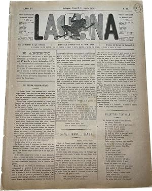 La Rana 11 Aprile 1879 Giornale satirico Un orologiaio scontento Italia Russia