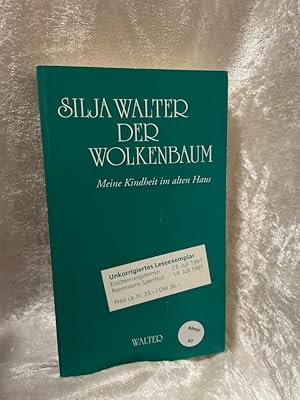 Bild des Verkufers fr Der Wolkenbaum. Meine Kindheit im alten Haus Meine Kindheit im alten Haus zum Verkauf von Antiquariat Jochen Mohr -Books and Mohr-