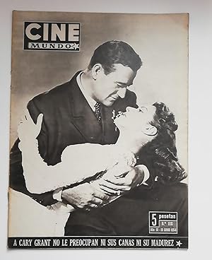 ANTIGUA REVISTA / OLD MAGAZINE: CINE MUNDO. Nº118, 19 DE JUNIODE 1954. JOHN WAYNE Y MAUREEN O'HARA