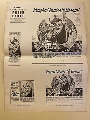Bild des Verkufers fr The Venetian Affair Pressbook 1967 Robert Vaughn, Elke Sommer, Boris Karloff zum Verkauf von AcornBooksNH