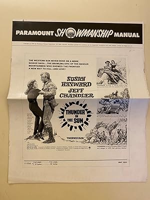 Seller image for Thunder in the Sun Pressbook 1959 Susan Hayward, Jeff Chandler for sale by AcornBooksNH