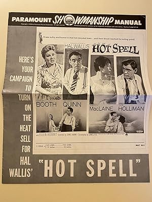 Seller image for Hot Spell Pressbook 1958 Shirley Booth, Anthony Quinn, Shirley MacLaine for sale by AcornBooksNH