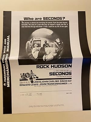 Seller image for Seconds Pressbook 1966 Rock Hudson, Salome Jens, Will Geer for sale by AcornBooksNH