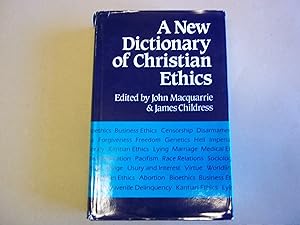 Imagen del vendedor de A New Dictionary of Christian Ethics a la venta por Carmarthenshire Rare Books