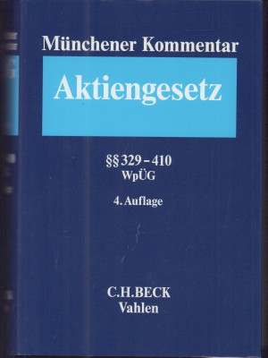 Immagine del venditore per Mnchener Kommentar zum Aktiengesetz. Band 6:  329-410, WpG, sterreichisches bernahmerecht. venduto da Antiquariat Jenischek