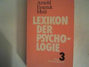 Imagen del vendedor de Lexikon der Psychologie Band 3 a la venta por ANTIQUARIAT FRDEBUCH Inh.Michael Simon
