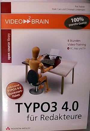 Bild des Verkufers fr TYPO3 4.0 fr Redakteure - Video-Training - Am eigenen Bildschirm lernen wie im Kurs! Mit TYPO3 Version 4.0 auf DVD.: 8 Stunden Videotraining (AW Videotraining Programmierung/Technik) zum Verkauf von Berliner Bchertisch eG