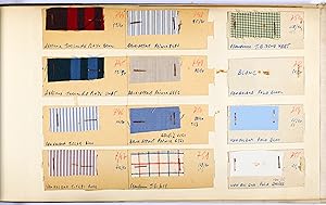 Shirtings. W.M. & Co., Ltd. Musterkatalog mit über 360 montierten Proben wohl englischer Hemdenst...