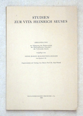 Seller image for Studien zur Vita Heinrich Seuses . for sale by antiquariat peter petrej - Bibliopolium AG