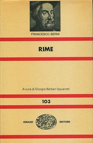 Immagine del venditore per Rime venduto da Studio Bibliografico Marini