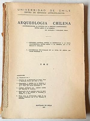 Seller image for Arqueologa Chilena. Contribuciones al estudio de la regin comprendida entre Arica y La Serena. for sale by Libros del Ayer ABA/ILAB